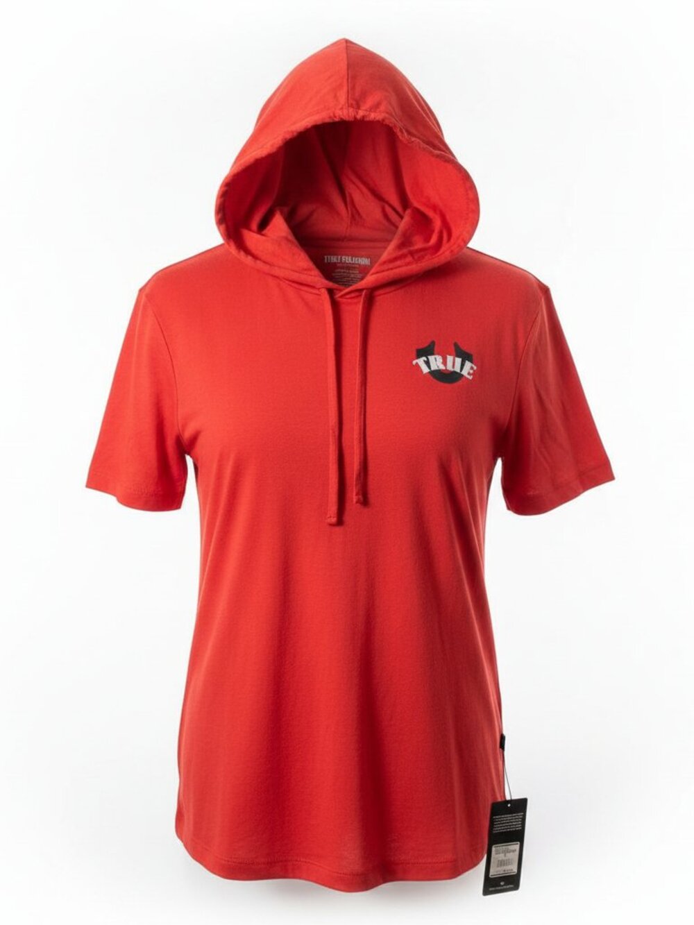 True Religion Short Sleeve Hooded T-Shirt – Red – Size L – NWT
